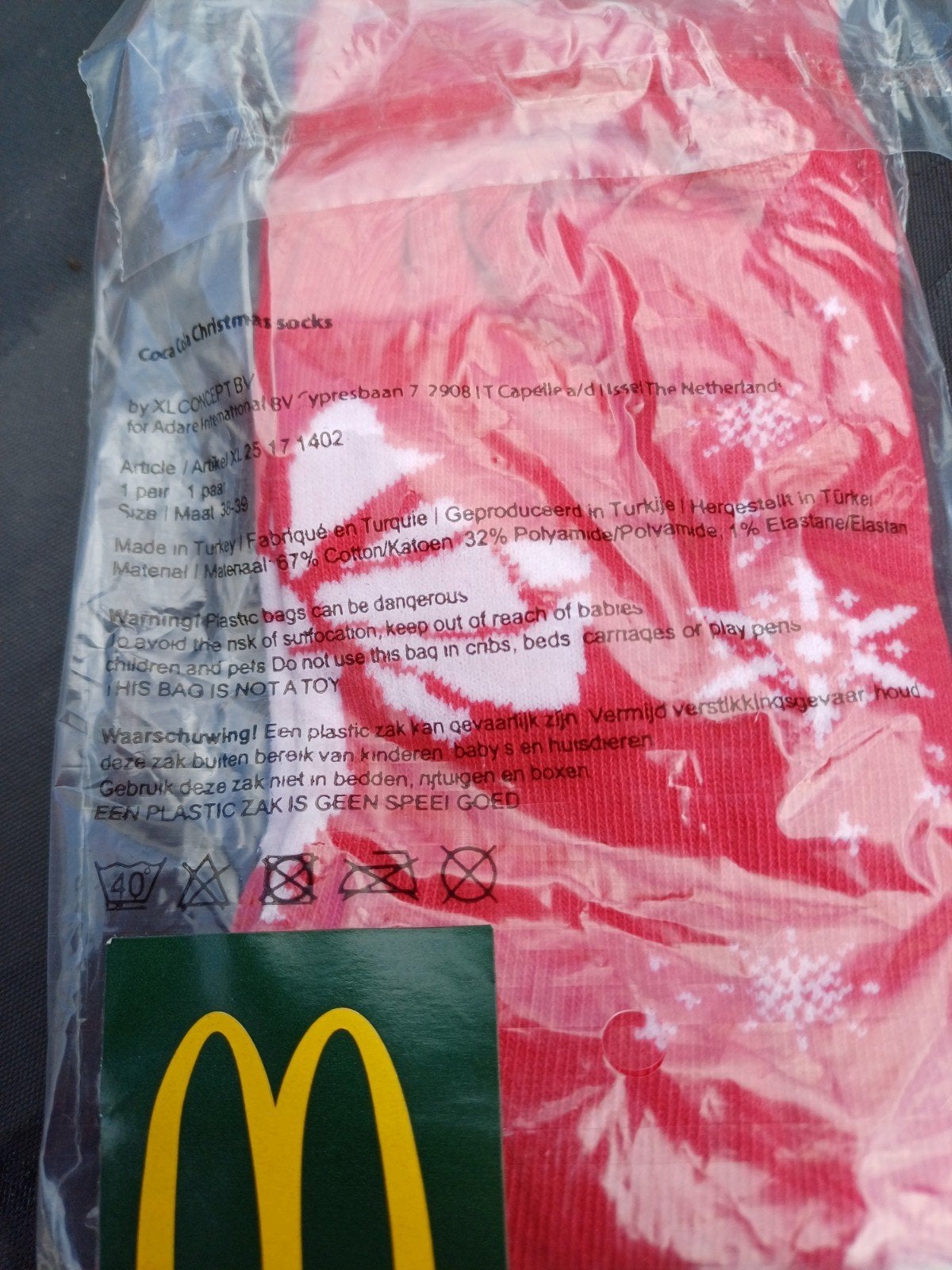 Coca-Cola Kerstsokken - Maat 36-39 en 42-44, Sokken en Kniesokken, Maat 35 t/m 38, Nieuw, Ophalen of Verzenden