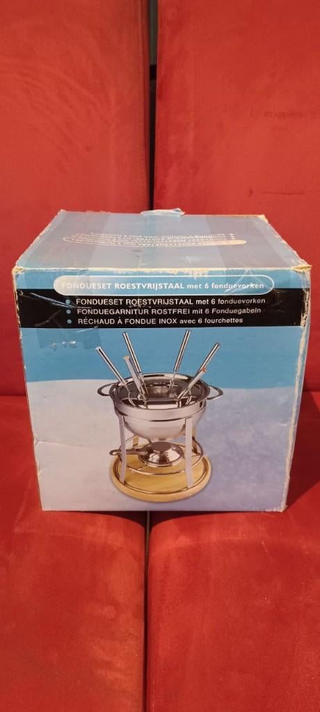 Fonduset, Ophalen of Verzenden, Zo goed als nieuw, Brander, Fondueset