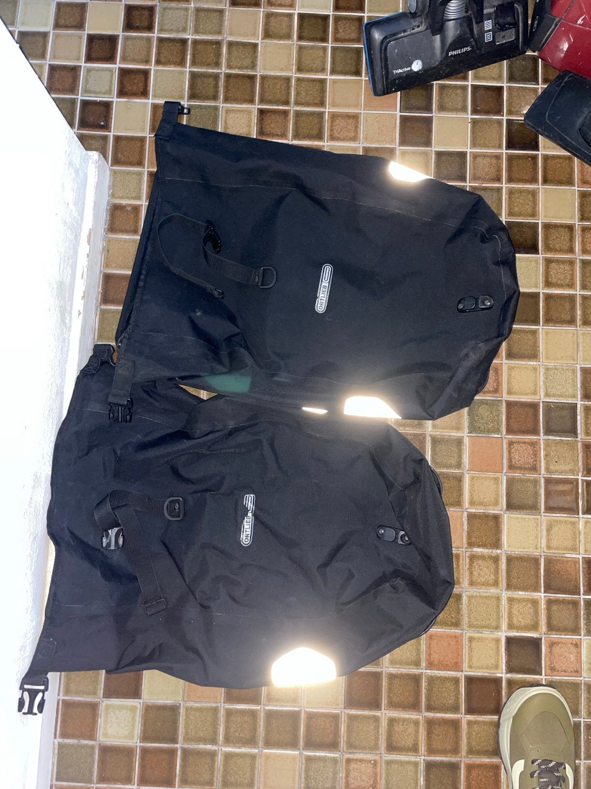 Ortlieb fietstassen  set - Zwart, waterdicht 2x 20 liter, Ophalen of Verzenden, Zo goed als nieuw