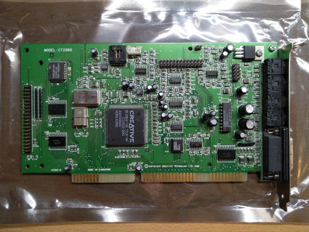 Creative Sound Blaster 16 ISA geluidskaart CT2980, Computers en Software, Ophalen of Verzenden, Gebruikt, Intern, Creative
