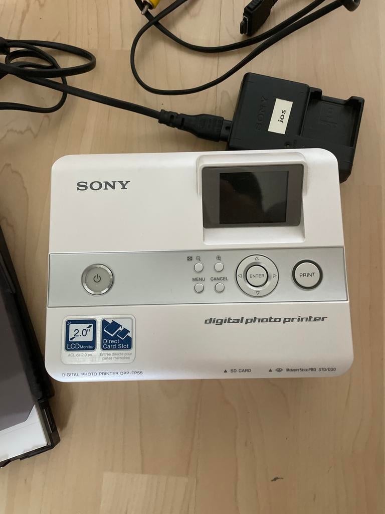 Sony Digital Photo Printer DPP-FP55, Ophalen, Gebruikt, Etiket