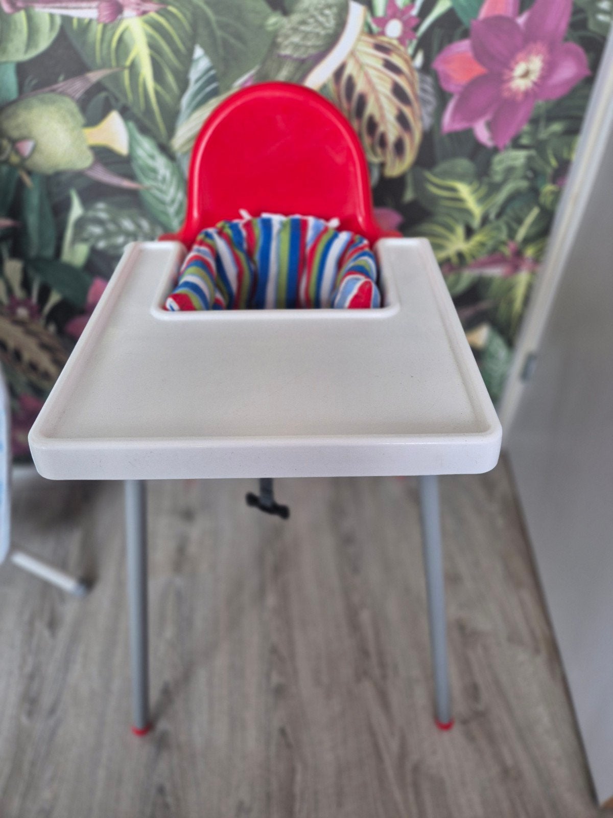 IKEA Antilop kinderstoel met eetblad en kussen, Ophalen, Gebruikt, Overige typen, Afneembaar eetblad