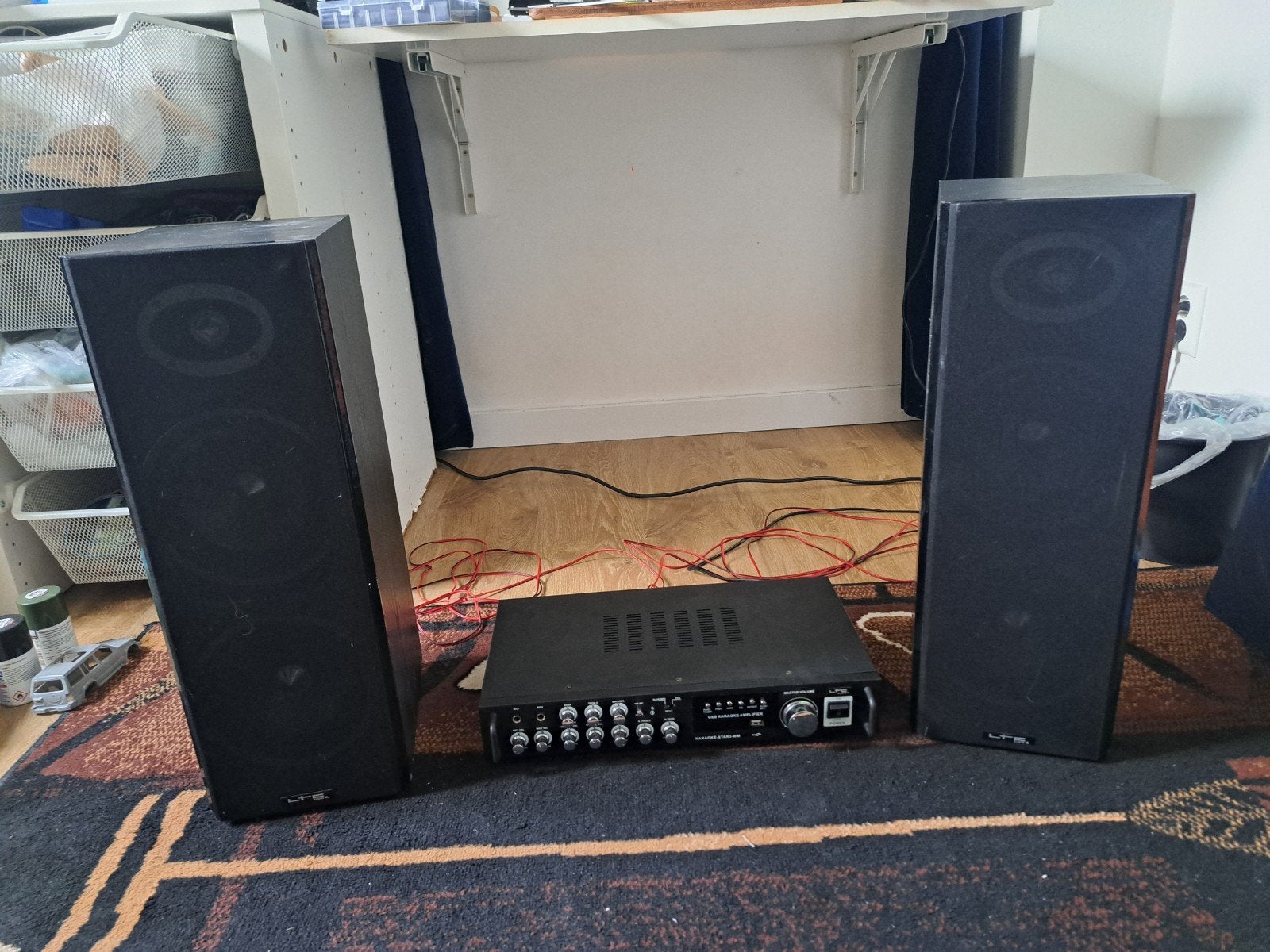 LTC Karaoke Star3 WM Set met 200W 2-weg speakers, Ophalen of Verzenden, Gebruikt, Complete set