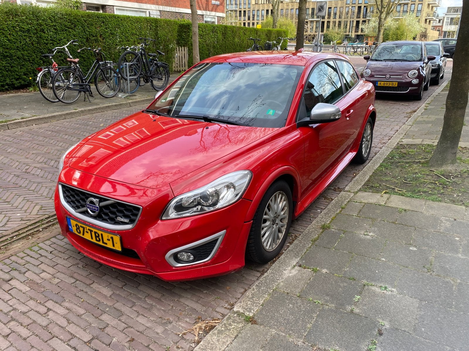 Volvo c30 2012, Auto's, Voorwielaandrijving, Euro 5, Zwart, Leder