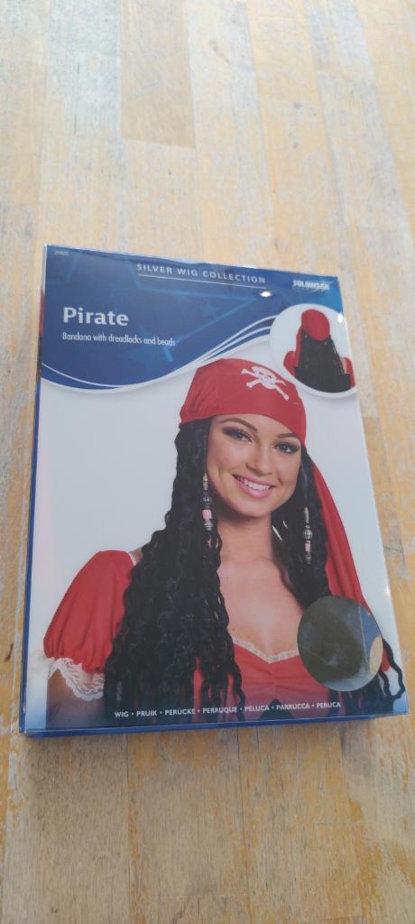 Piraten pruik, Ophalen of Verzenden, Nieuw, Hoed of Pruik, Carnaval