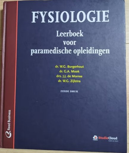 Fysiologie, leerboek voor paramedische opleiding, Boeken, Ophalen of Verzenden, Beta, Zo goed als nieuw, HBO