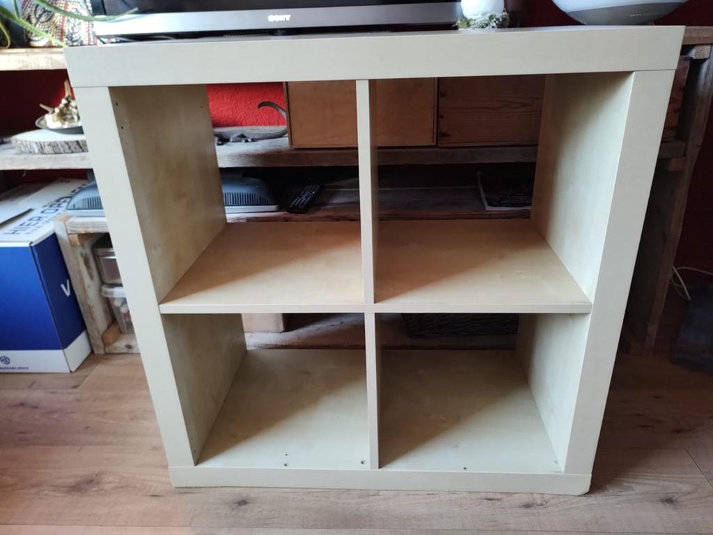 Expedit beuk 4vaks kallax vakkenkast ikea, Huis en Inrichting, Kasten | Boekenkasten, Ophalen, Gebruikt, 25 tot 50 cm, 50 tot 100 cm