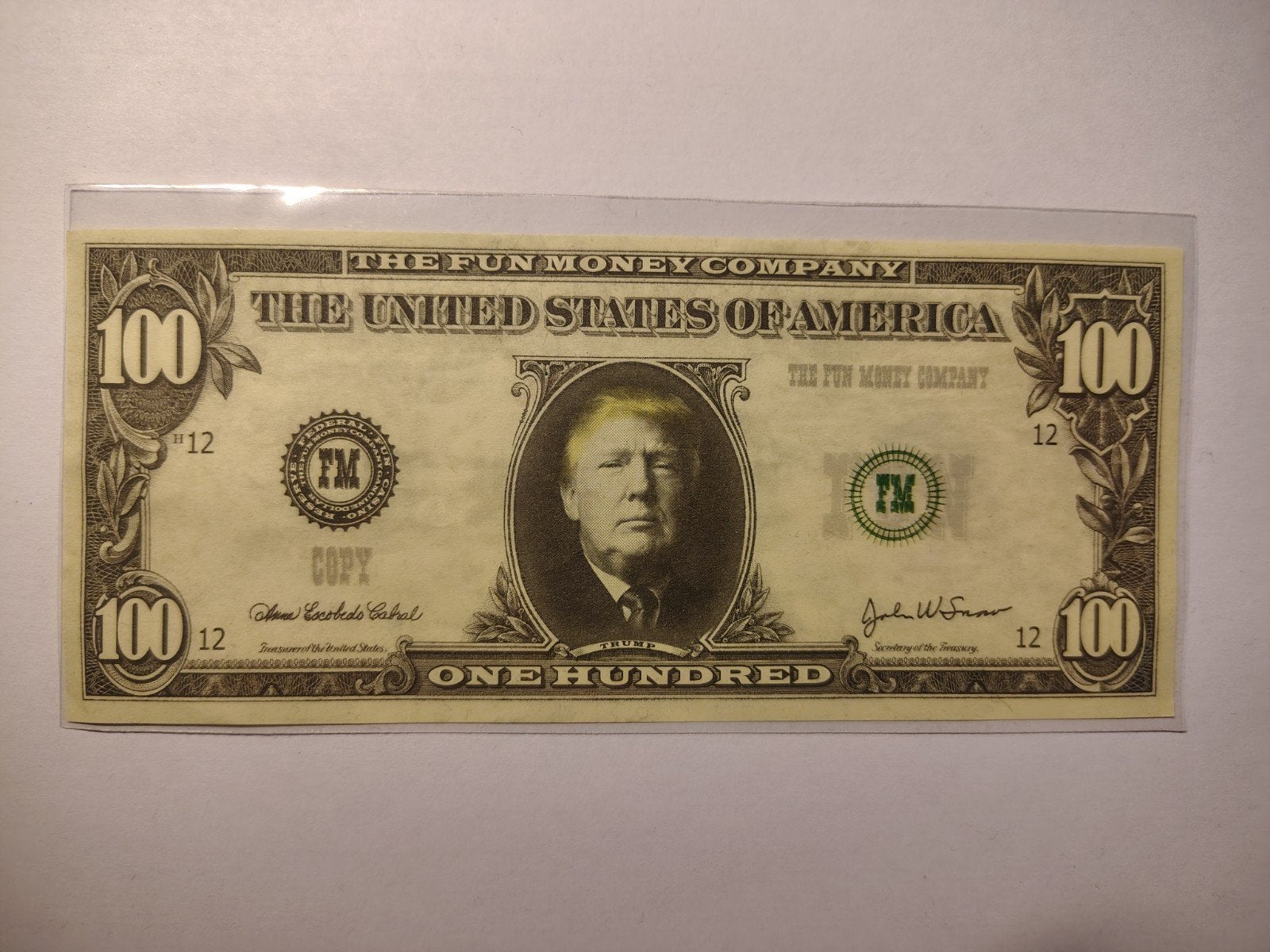 Verenigde Staten "100 dollar" Donald Trump (fun biljet), Ophalen of Verzenden, Noord-Amerika