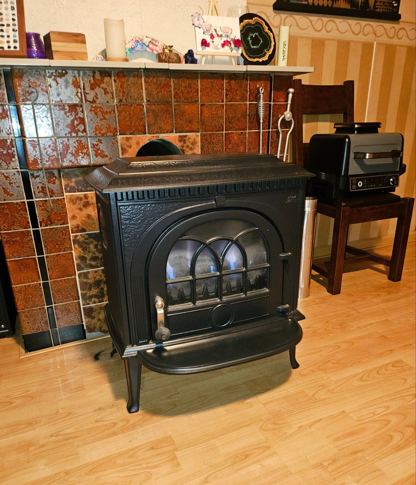 Jotul 8 Gashaard - Klassieke Vrijstaande Haard, Ophalen, Gebruikt, Vrijstaande haard, Gashaard