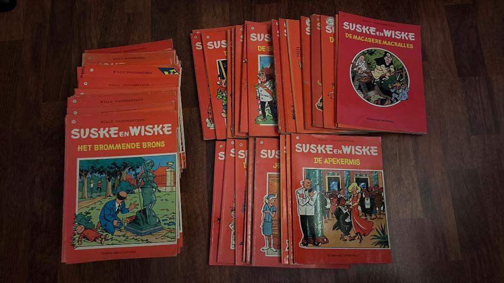 67 stripboeken van Suske en Wiske, Gelezen, Willy van der steen, Ophalen of Verzenden, Meerdere stripboeken