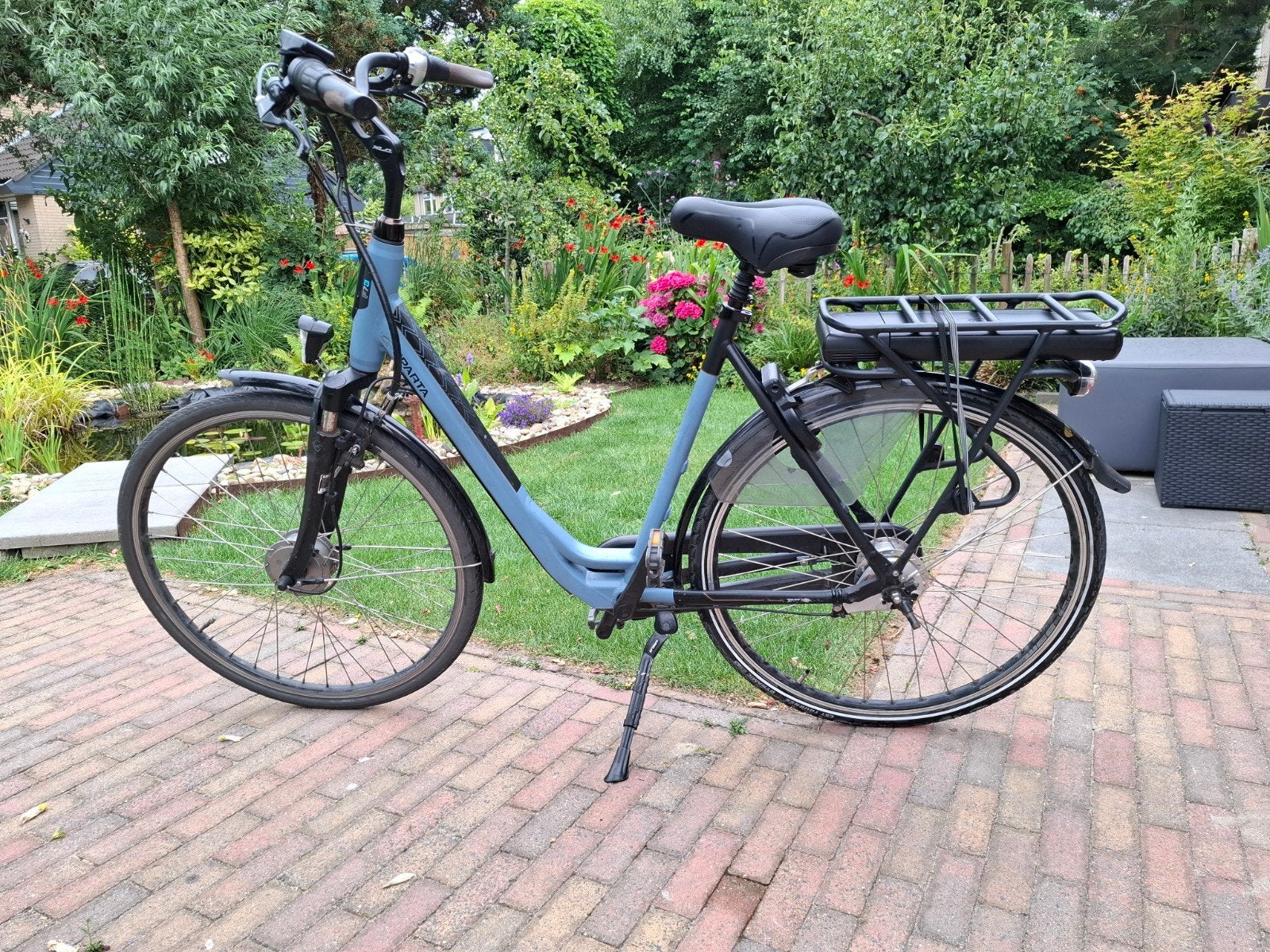 Sparta F7e Smart E-bike - 2019 - lichtblauw, Ophalen, Minder dan 30 km per accu, Sparta, Gebruikt