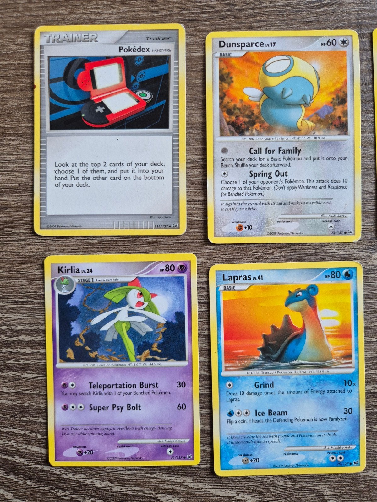 Pokémon kaarten platinum set 2009, Ophalen of Verzenden, Gebruikt, Meerdere kaarten