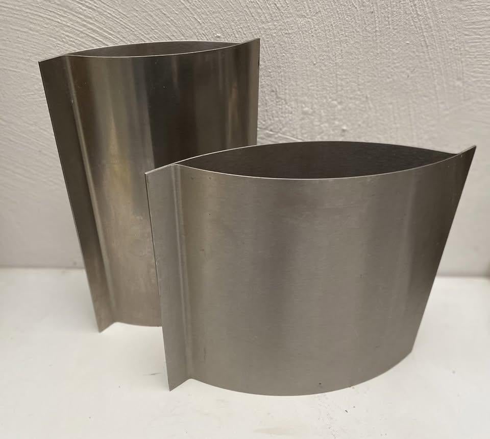 vaas Duo Design Vazen roestvrijstalen, Ophalen, Overige materialen, Overige kleuren, Zo goed als nieuw