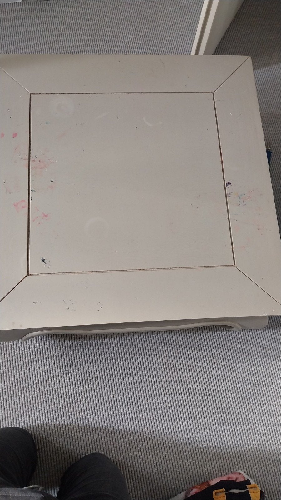 Opium tafel grijs gratis op te halen 60x60, Ophalen, Gebruikt