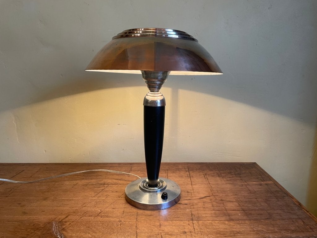 Champignonlamp Tafellamp Lamp Frans art deco 1930, Ophalen of Verzenden