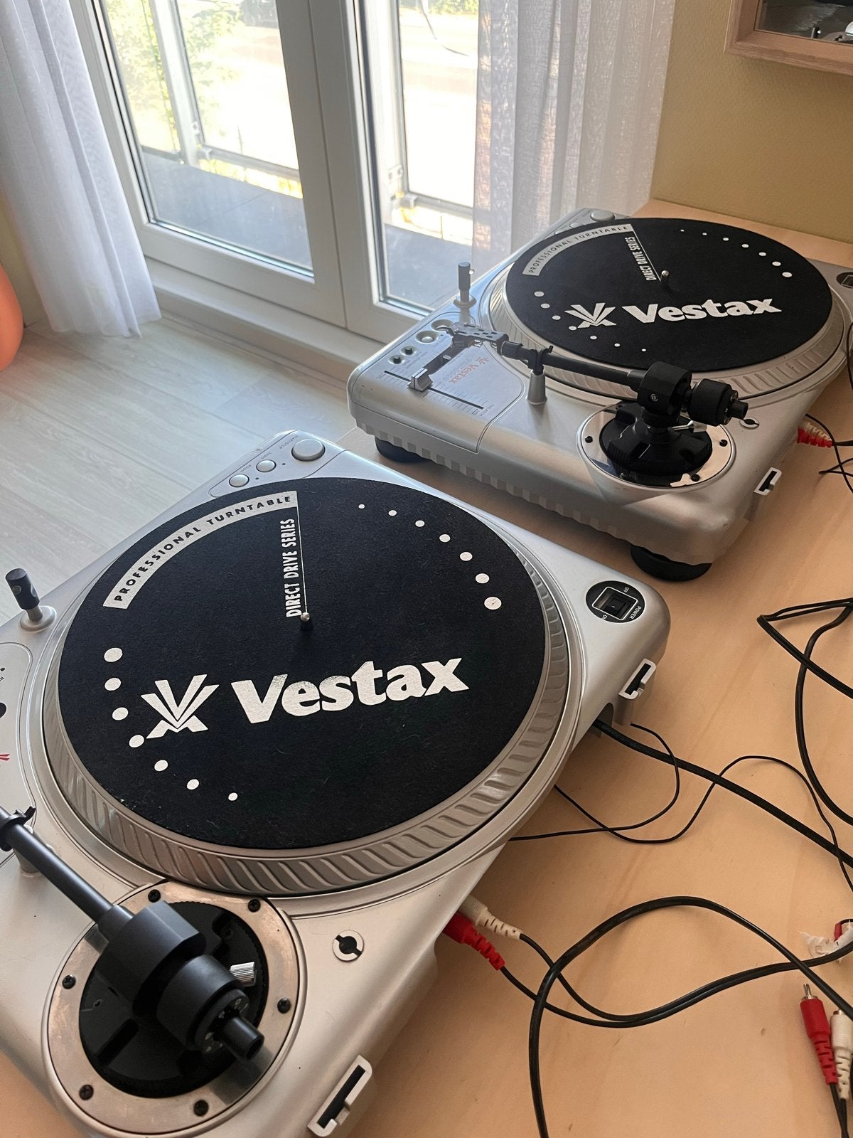 Vestax PDX-2000 Professionele Direct Drive Draaitafels (Set), Gebruikt, Pitch-regelaar, Platenspeler, Ophalen