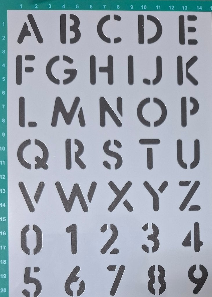 Deco stencil A5 letters en cijfers voor scrapbooking, Kerst, Overige typen, Onbekend, Nieuw