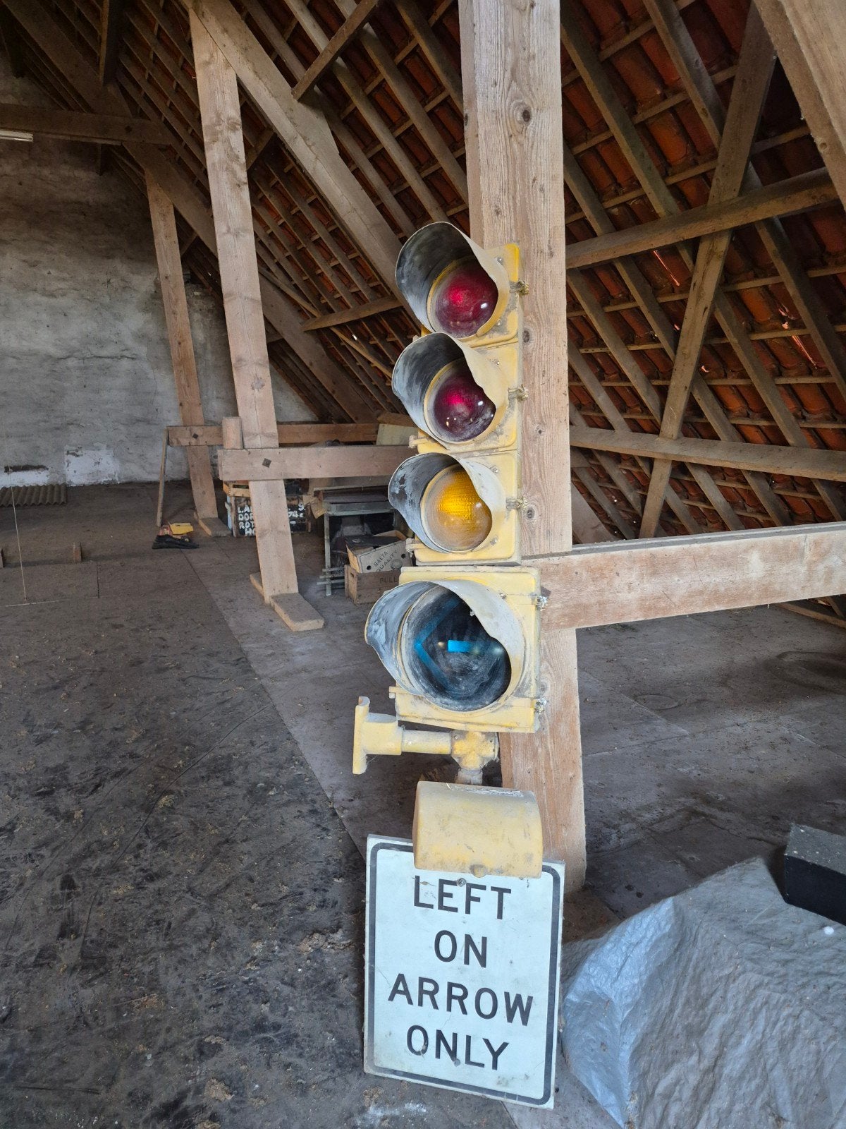 Uniek Amerikaans Stoplicht - Barnfind uit Alvin, Texas, Ophalen