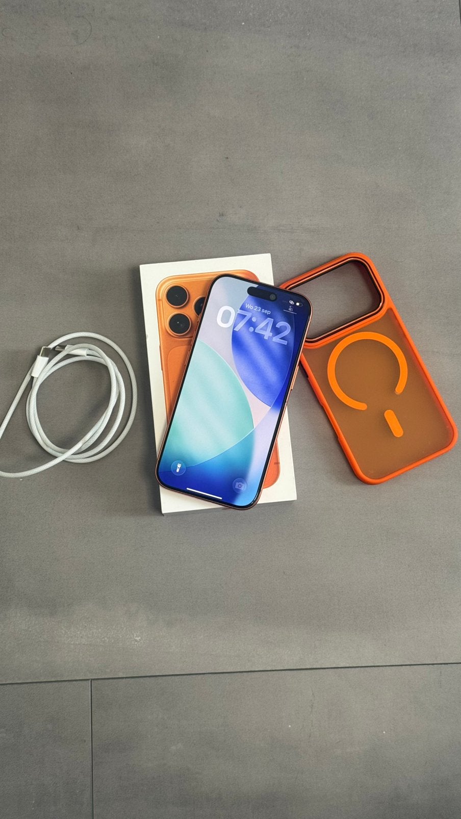 iPhone 17 Pro 512GB/Krasloos/100% Batterij, 512 GB, Overige modellen, Geel, Ophalen of Verzenden