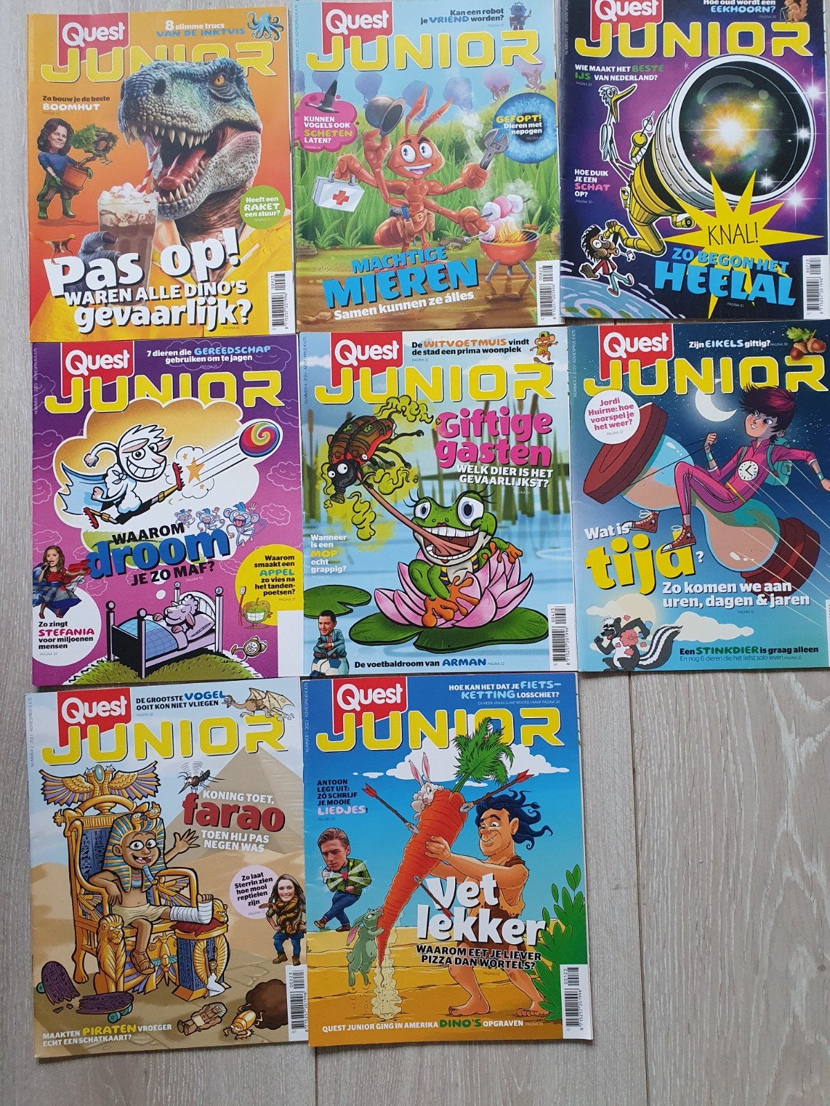 Quest Junior  8 Tijdschriften  2022, Ophalen of Verzenden, Zo goed als nieuw, Wetenschap en Natuur