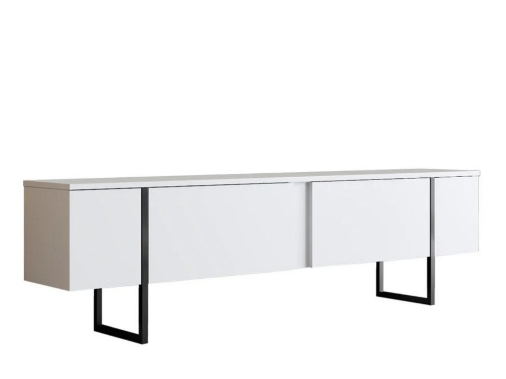 TV meubel wit (LED) 200 cm, Ophalen, 150 tot 200 cm, Nieuw, Minder dan 100 cm