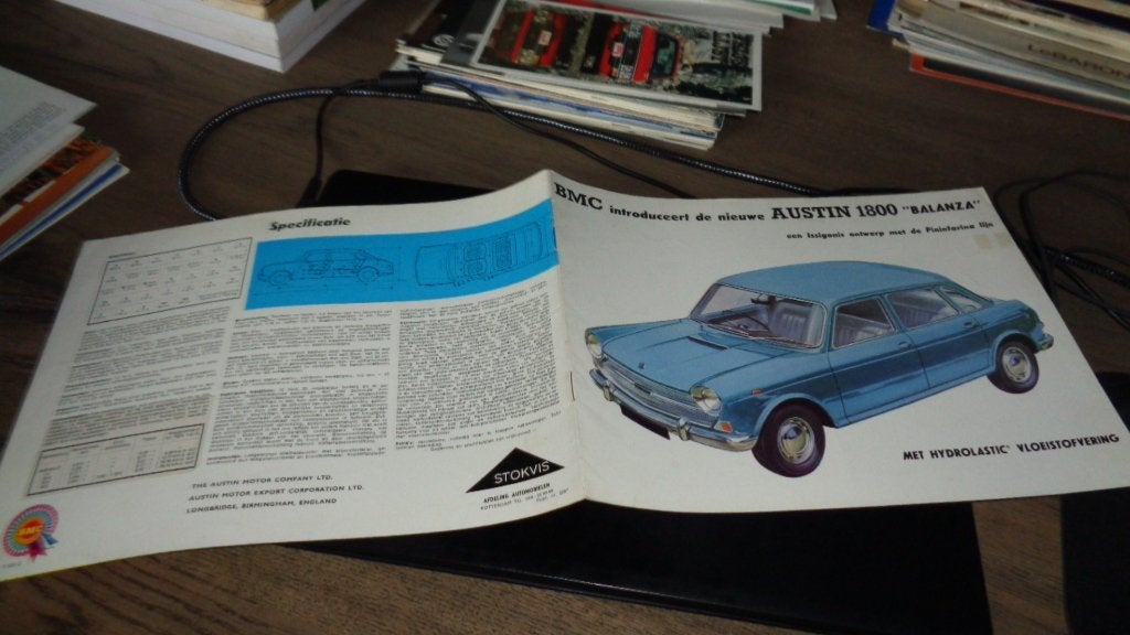 Folder BMC  AUSTIN 1800  "BALANZA", Verzenden, Zo goed als nieuw, Overige merken