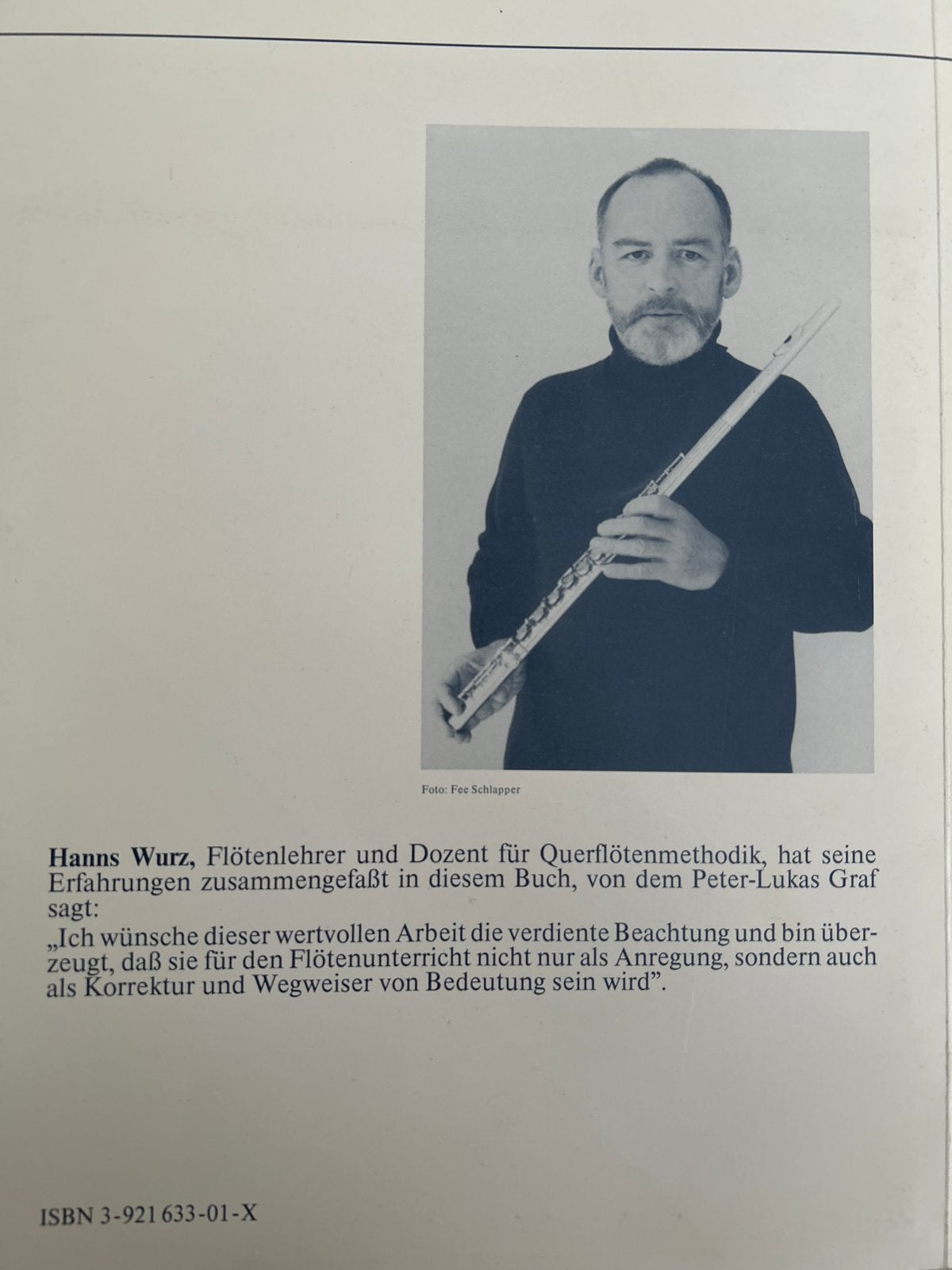 Hanns Wurz - Querflötenkunde (Fluitmethode), Ophalen of Verzenden, Gelezen, Instrument