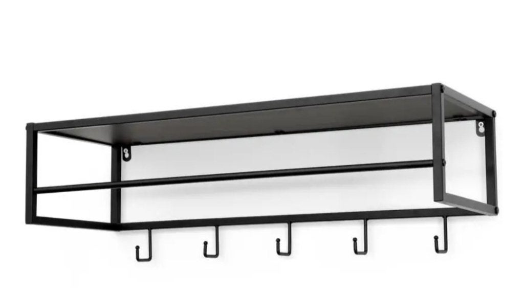 Wandkapstok metaal zwart, Nieuw, Minder dan 100 cm, Metaal, Ophalen