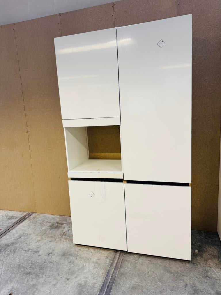 Wit mat Hoge kasten - Nieuw - Koeler & Combi, Huis en Inrichting, Keuken | Keukenelementen, Nieuw, 200 cm of meer, 50 tot 100 cm