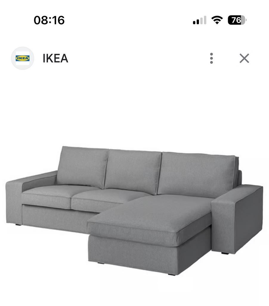 Kussens van Ikea Kivik bank (echter zonder bank), Ophalen, Gebruikt, Tweepersoons