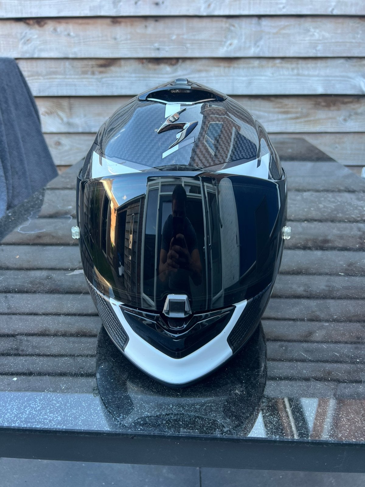 Scorpion exo 1400 air carbon evo maat S / XS, Motoren, Overige merken, Ophalen of Verzenden, Integraalhelm, S