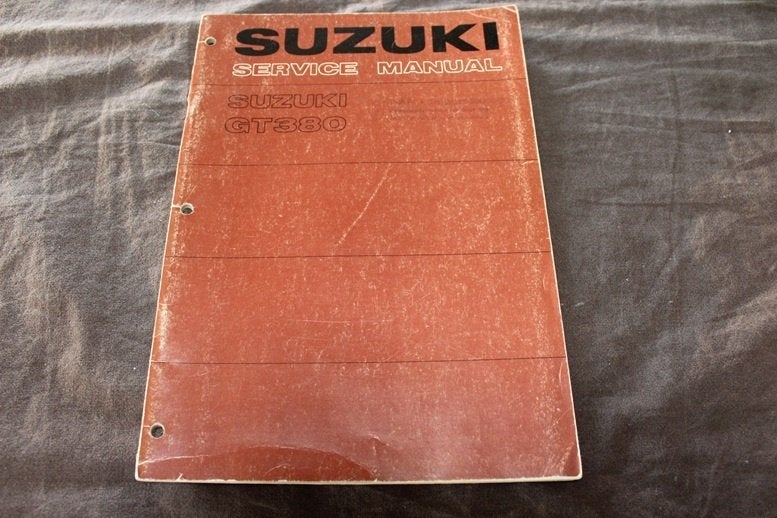 Suzuki GT380 Ram Air 1972 motorcycle service manual GT 380, Motoren, Ophalen of Verzenden, Suzuki