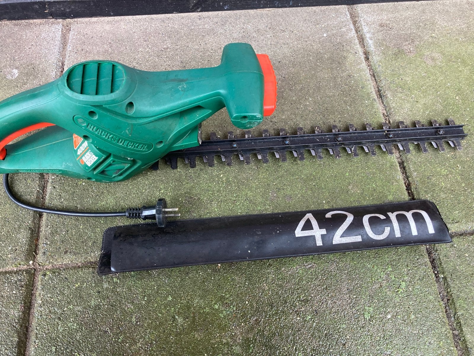 Black & Decker Heggenschaar 400W - 42cm blad, Ophalen of Verzenden, Gebruikt, Elektrisch