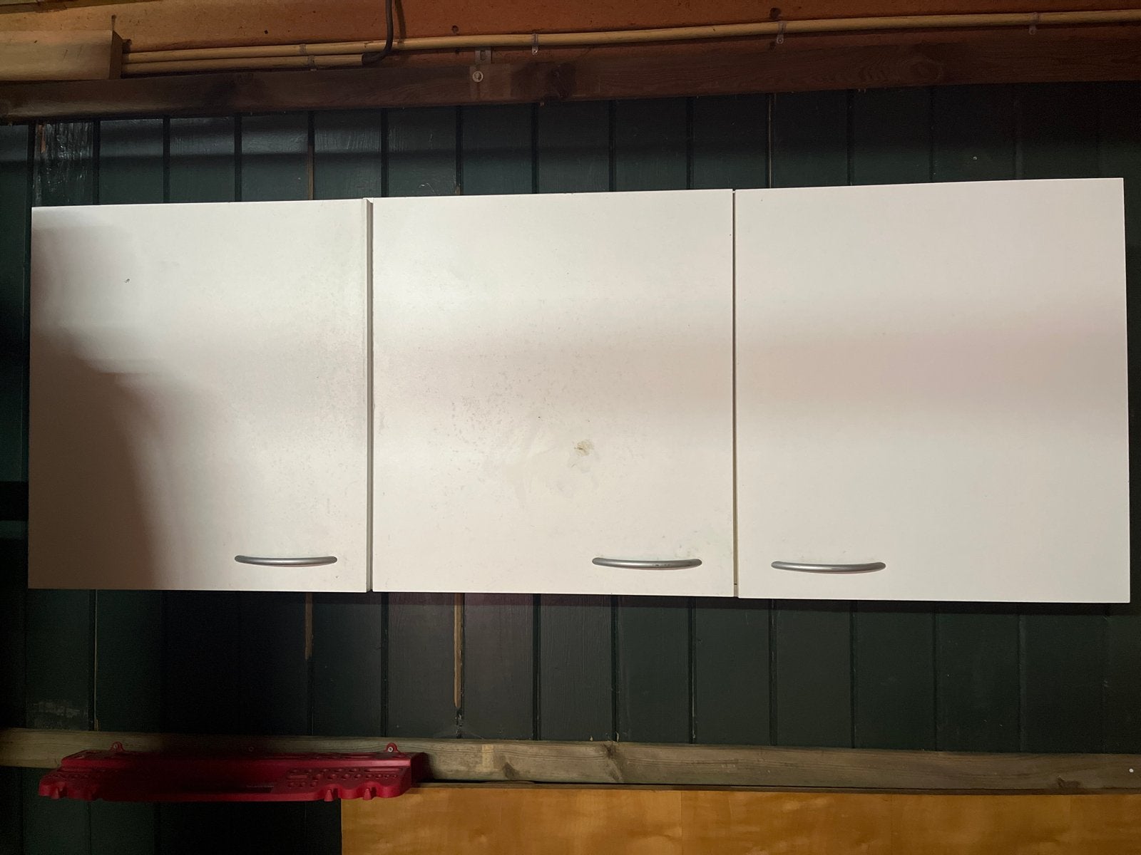 Witte keukenkastjes - set van 3, Huis en Inrichting, Keuken | Keukenelementen, Ophalen, Gebruikt, 25 tot 50 cm, Wit