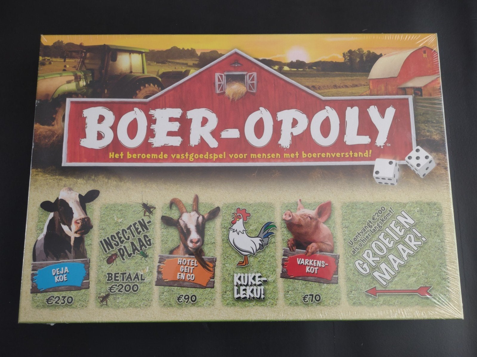 Nieuw! Boer-Opoly - bordspel lijkend op Monopoly, Hobby en Vrije tijd, Gezelschapsspellen | Bordspellen, Vijf spelers of meer