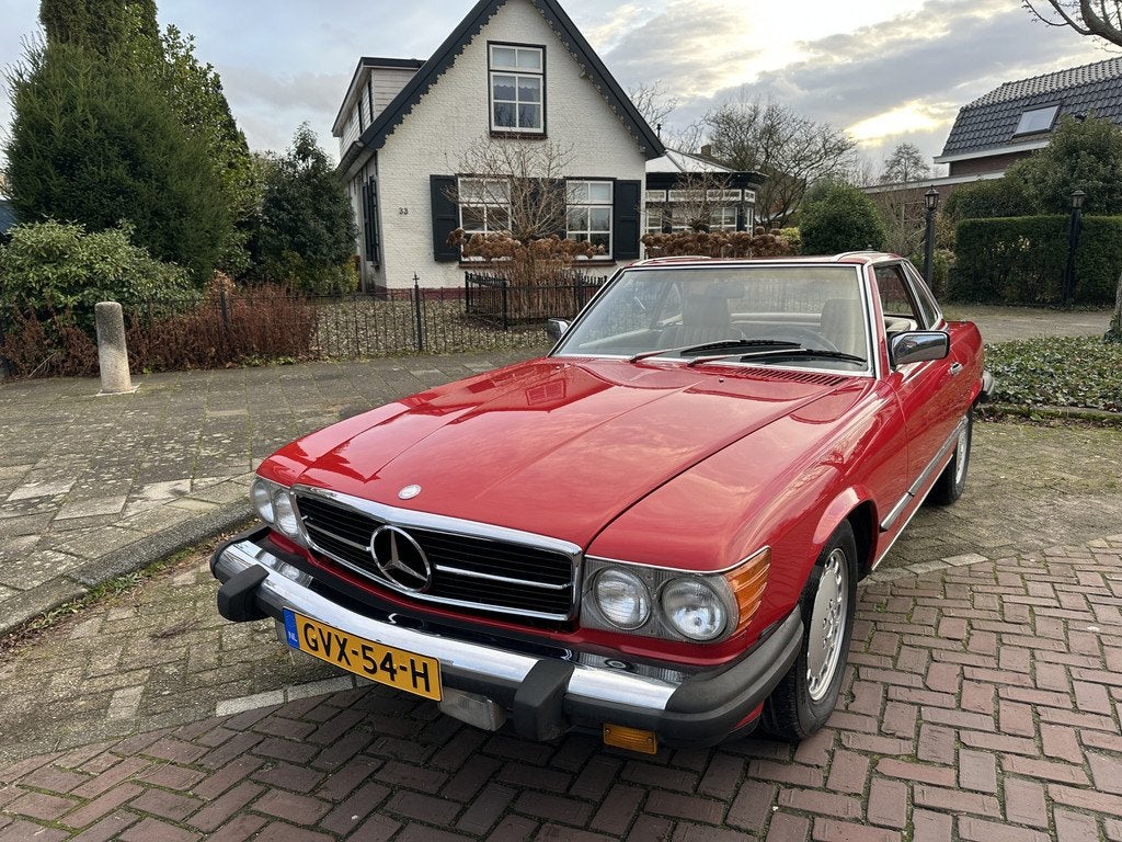 Mercedes-Benz SL-Klasse 560 SL (bj 1987, automaat), Auto's, Oldtimers, Bedrijf, ABS, Centrale vergrendeling, Elektrische buitenspiegels