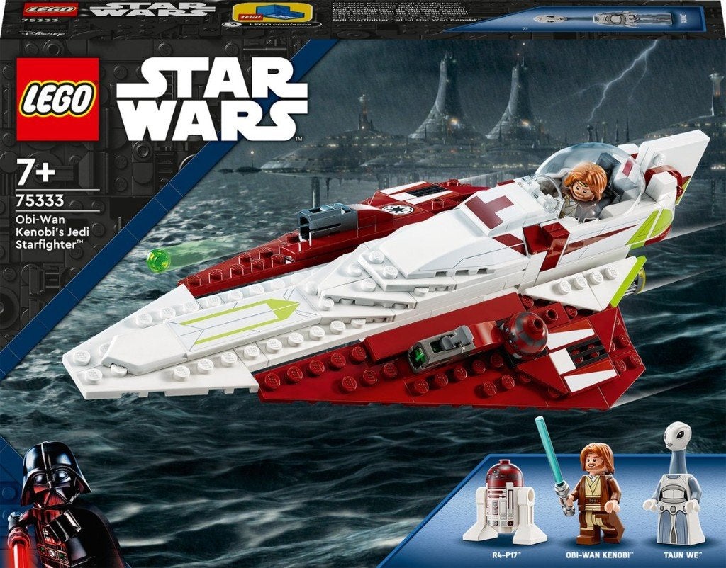 Lego 75333 Star Wars Jedi Starfighter Obi-Wan Kenobi nieuw, Ophalen, Compleet, Star Wars, Lego