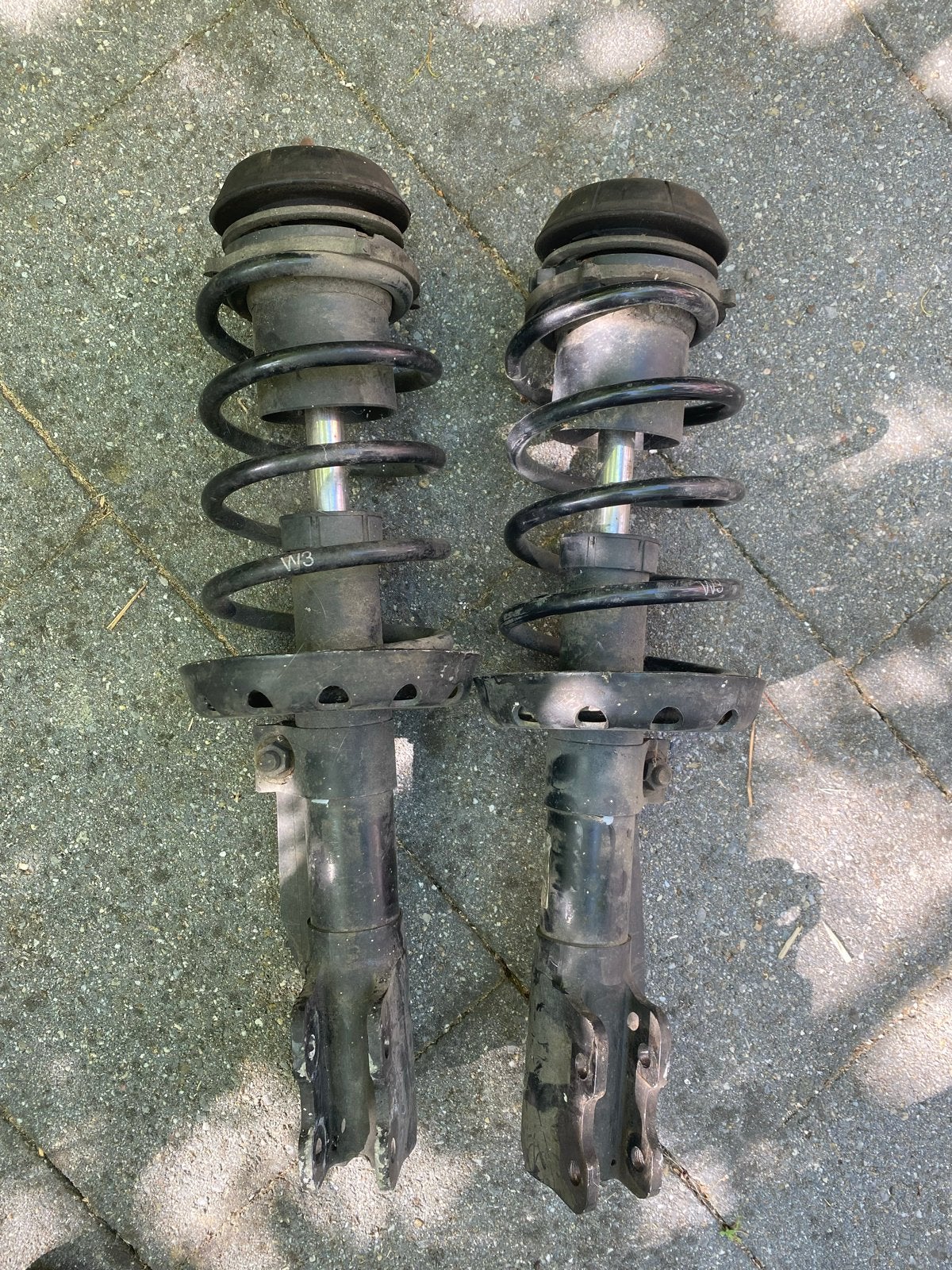 Opel Astra 2003 Schokdempers met veren (set van 2), Ophalen of Verzenden, Gebruikt, Opel