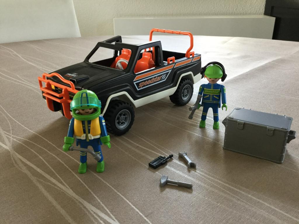 Playmobil stoere terreinwagen 2, Kinderen en Baby's, Speelgoed | Playmobil, Ophalen of Verzenden, Gebruikt