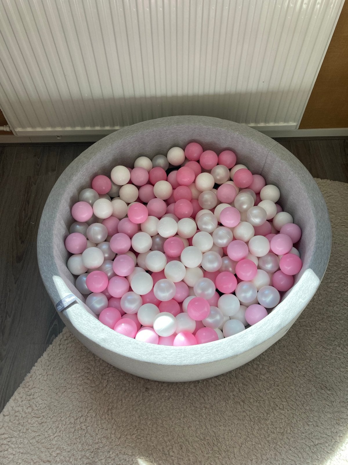 Kiddy Moon Ballenbak met ballen - Roze, Wit, Grijs, Ophalen, Zo goed als nieuw, Jongen of Meisje