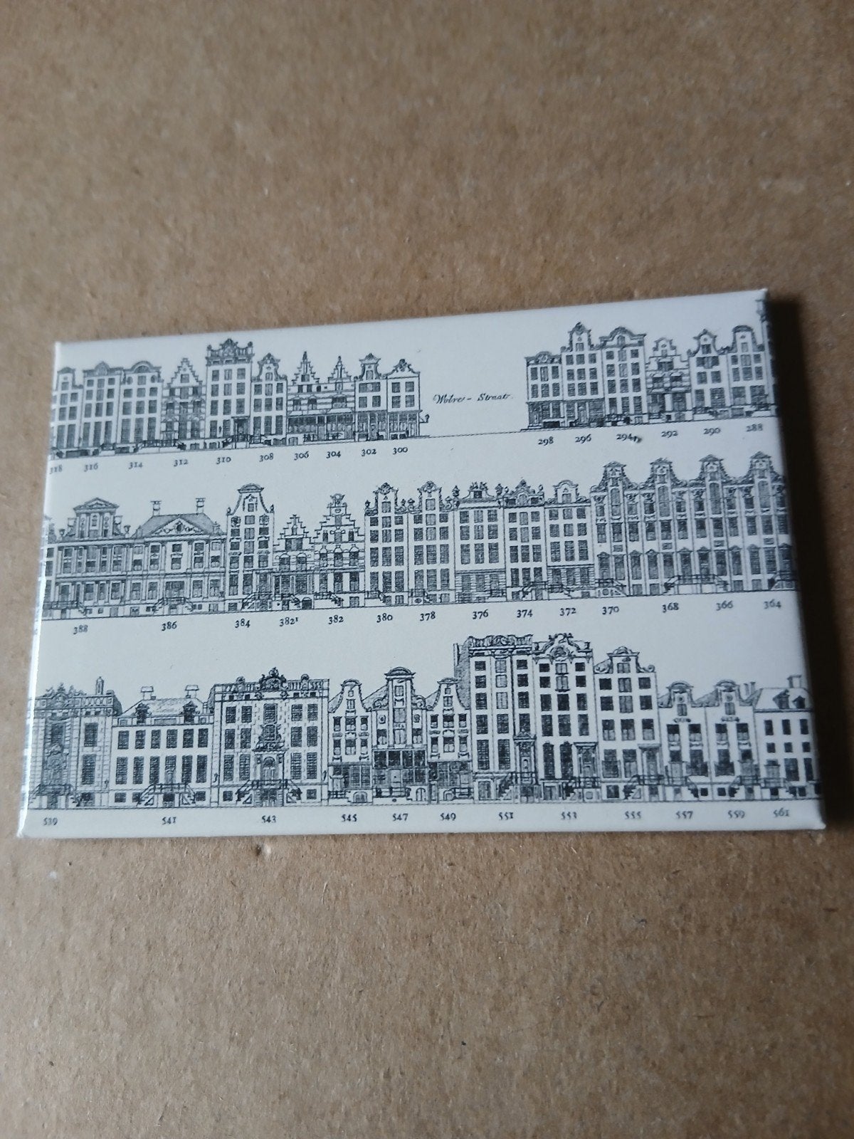 Magneet met Amsterdamse grachtenpanden, Ophalen of Verzenden, Gebruikt