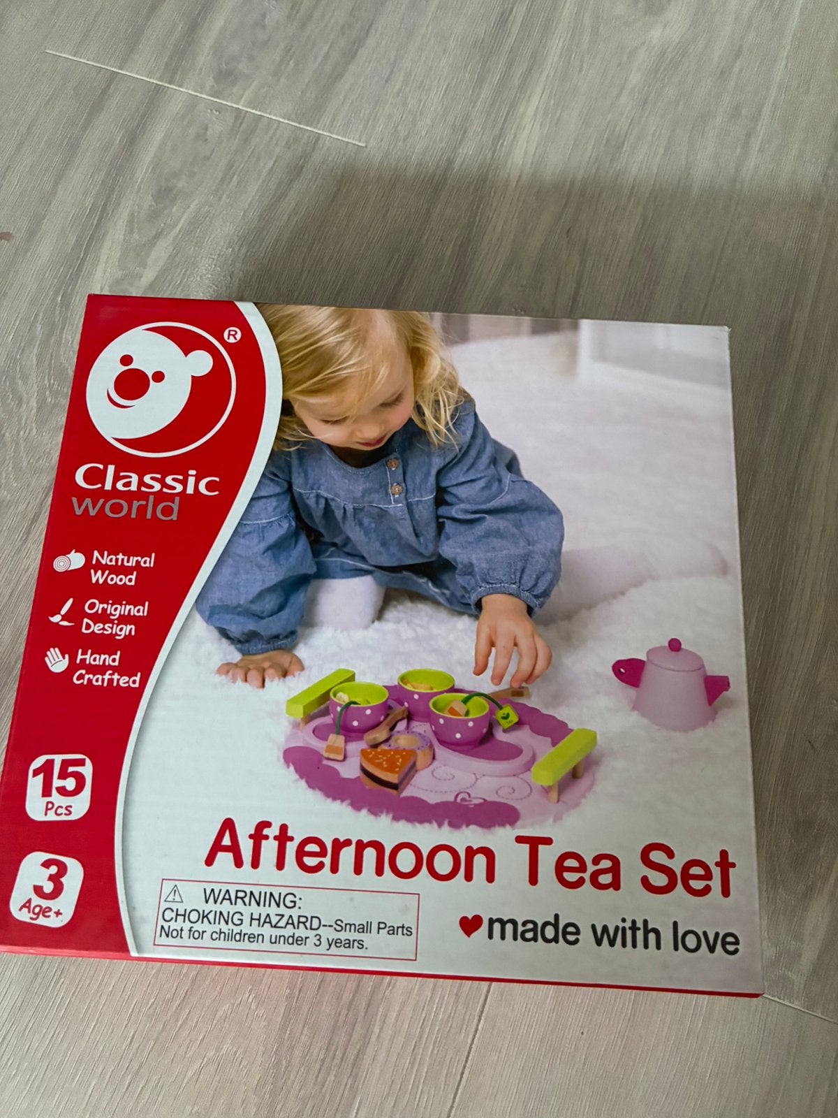 Houten thee servies, Ophalen, Zo goed als nieuw