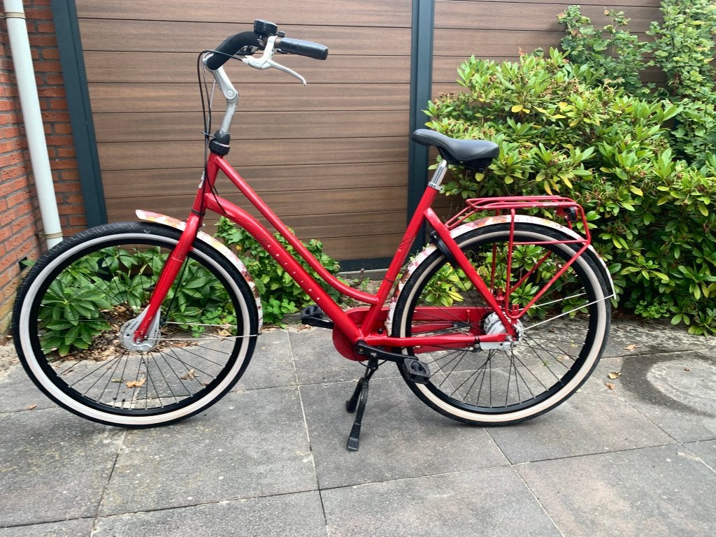 Cortina Roots Original - Rood - Moederfiets - D56 - 28 inch, Gebruikt, 56 cm of meer, Versnellingen, 0 zitjes