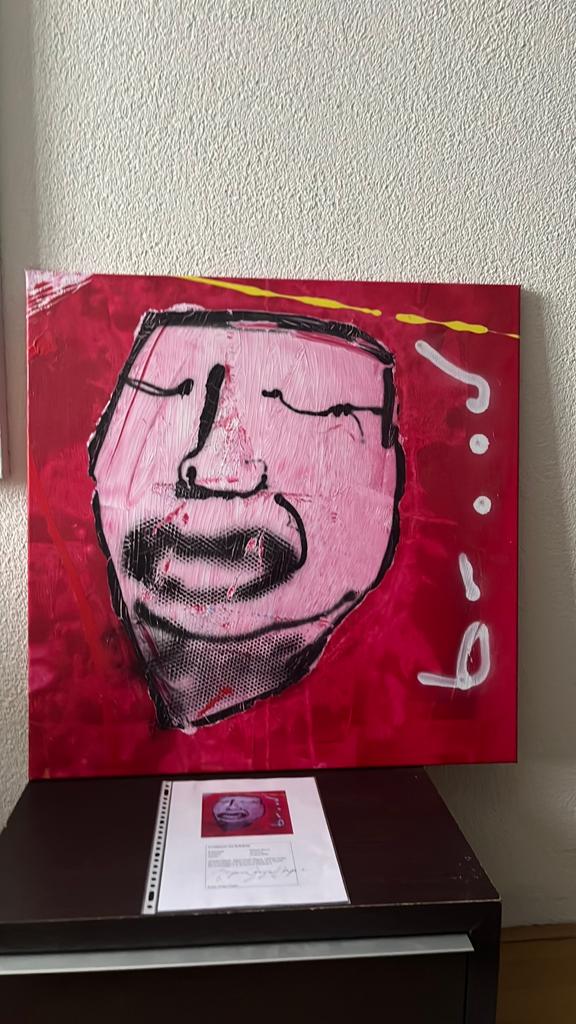 Herman brood canvas 75x75, Antiek en Kunst, Ophalen