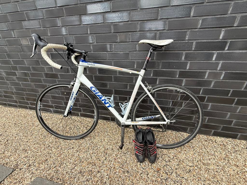 Giant Defy Rabobank Team - maat XL (inclusief klikschoenen), Fietsen en Brommers, Fietsen | Racefietsen, Ophalen, Aluminium, Giant