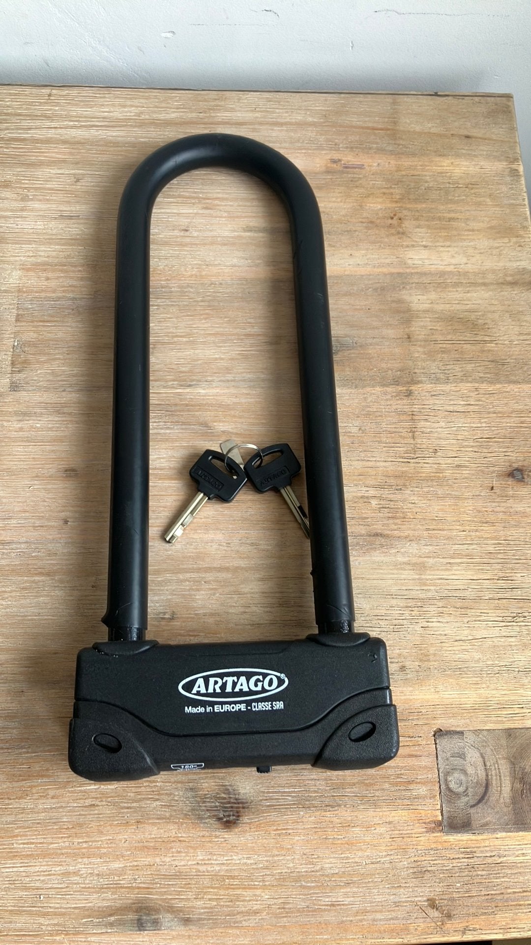 Artago beugelslot 18mm extreme sterk, Fietsen en Brommers, Fietsaccessoires | Fietssloten, Ophalen, Zo goed als nieuw, Kettingslot