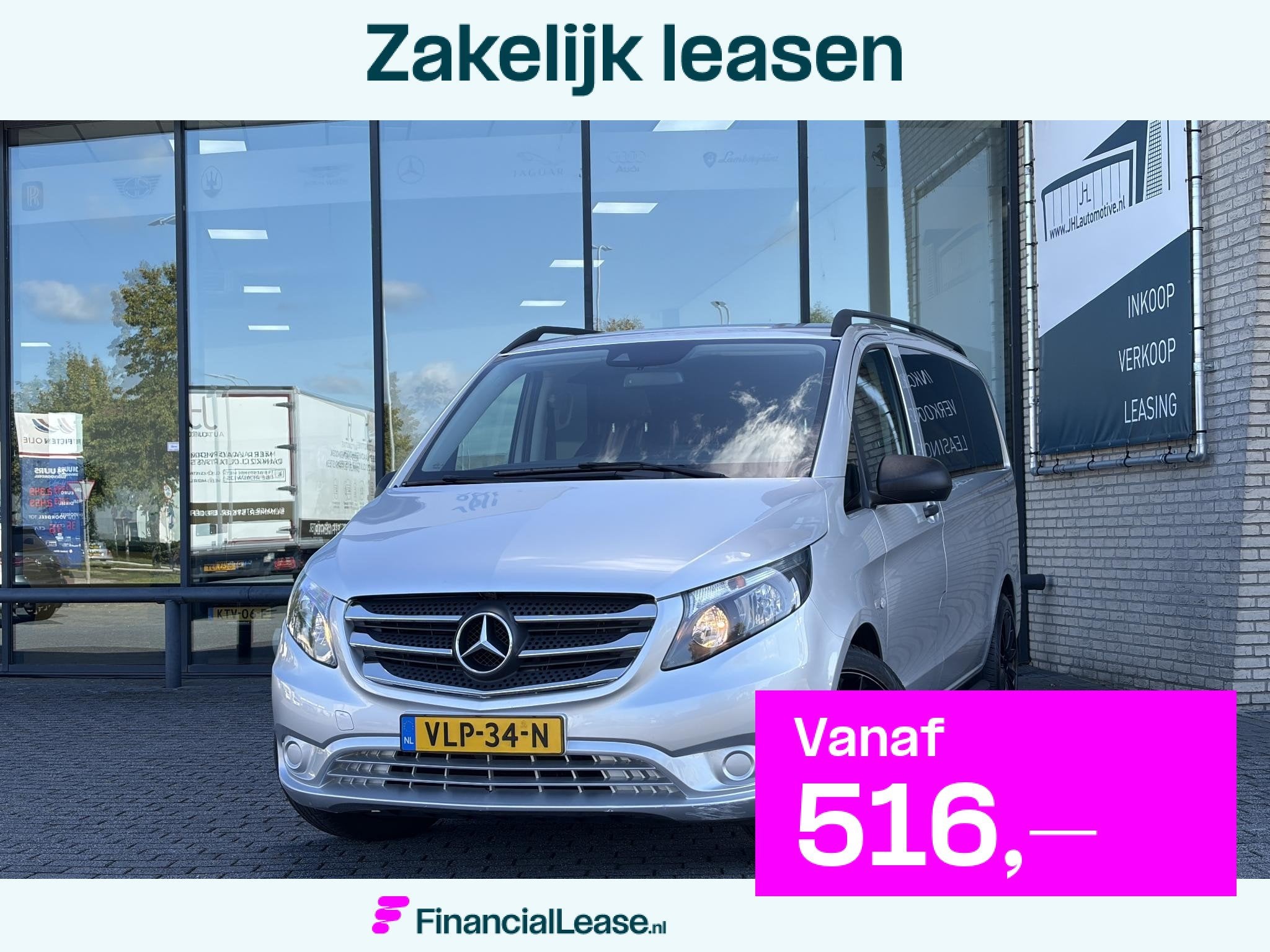 Mercedes-Benz Vito 114 CDI Lang*MARGE*DC*NAVI*HAAK*A/C*TEL*L, Gebruikt, Euro 6, 2000 kg, Mercedes-Benz
