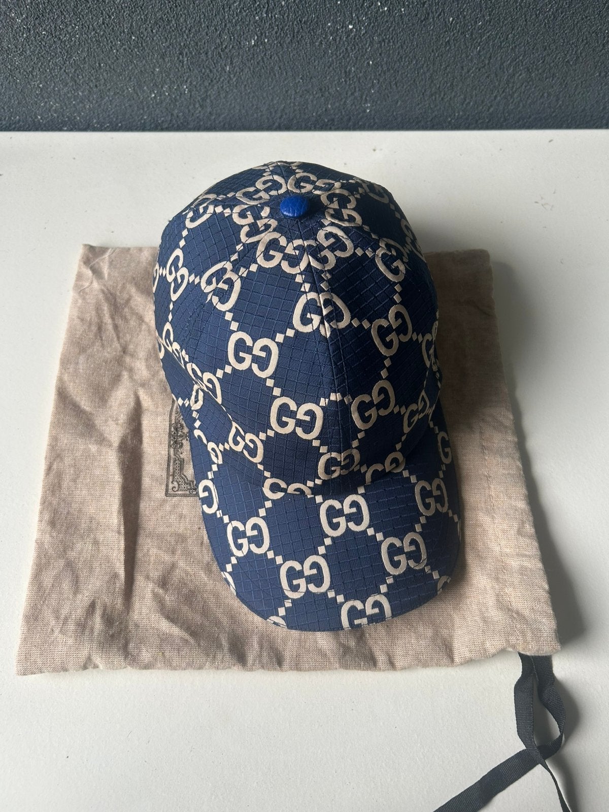 Gucci pet nylon blauw, Ophalen, Zo goed als nieuw