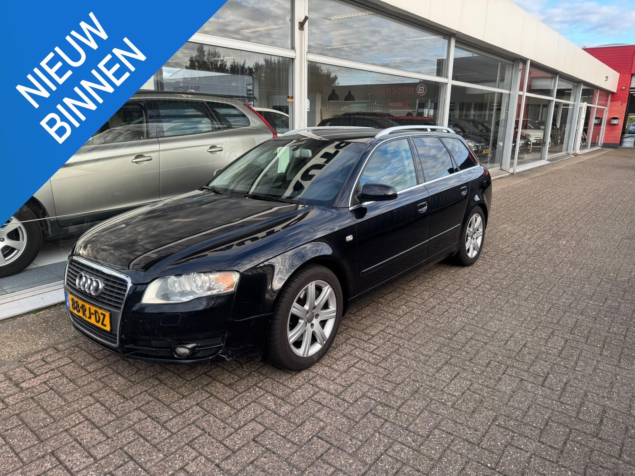 Audi A4 Avant 2.0 TFSI Pro Line | 3e eigenaar | Airco | Elek, Stof, Gebruikt, Zwart, 4 cilinders