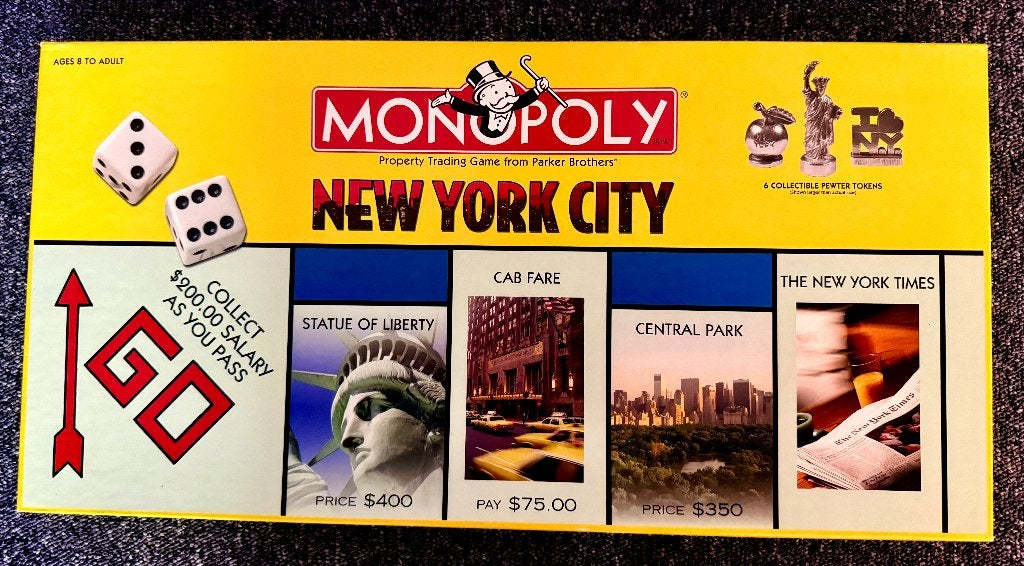 Nieuw 'Monopoly New York City' - Collector’s Edition 2001, Een of twee spelers, Ophalen of Verzenden, Nieuw, Monopoly